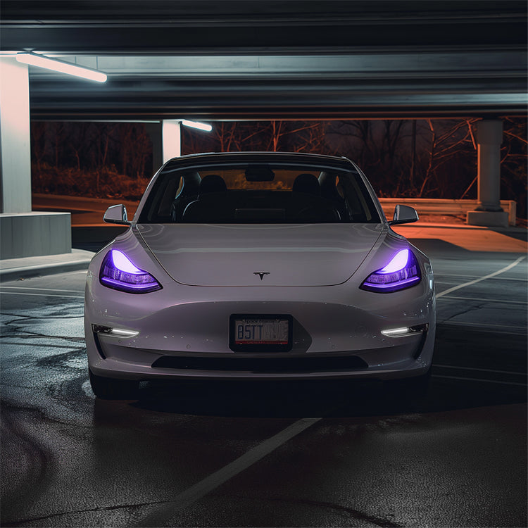 LED DRL Boards for Tesla Model 3 (2017-2022) purple